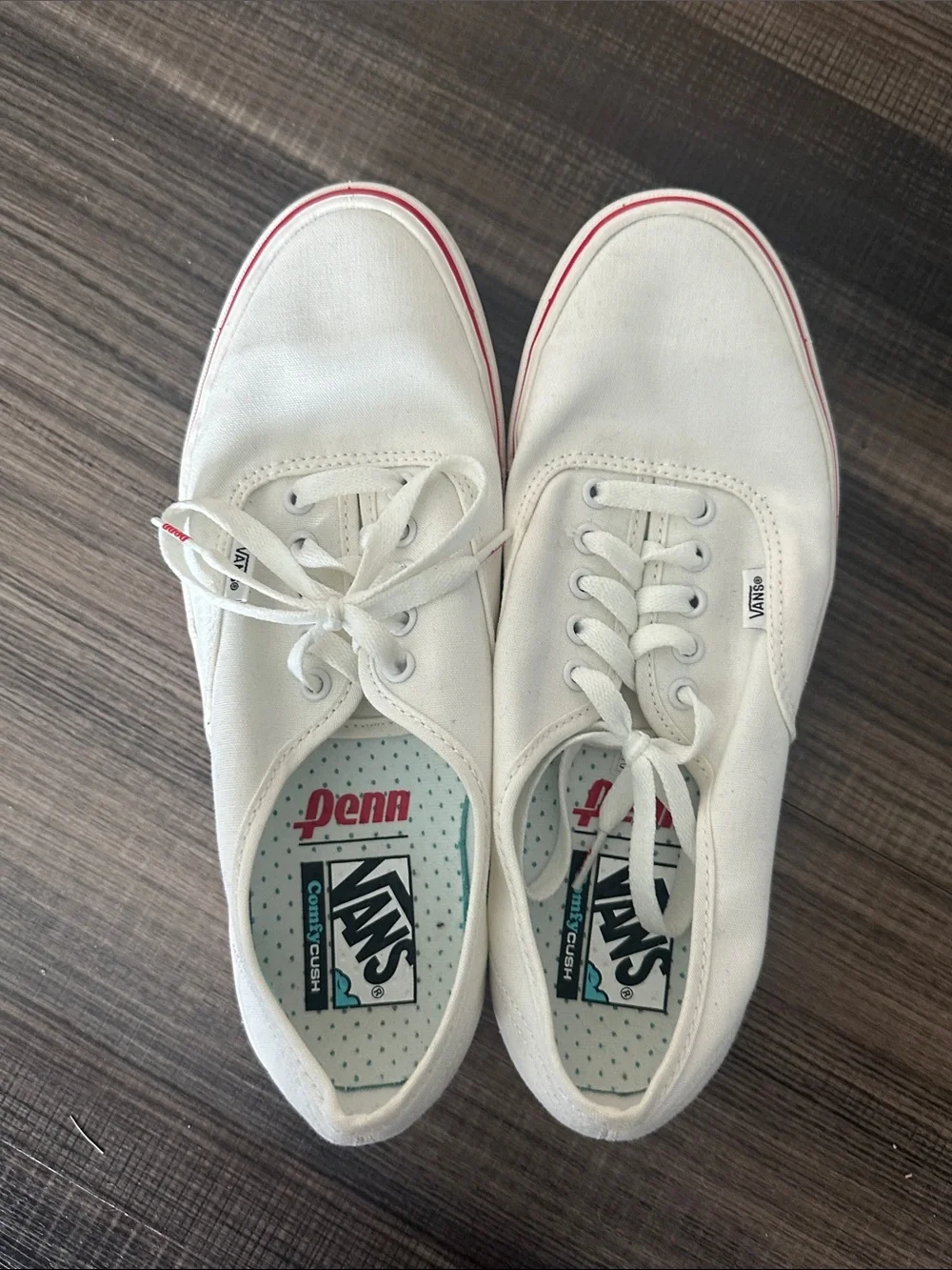 Vans Penn X ComfyCush 'Blanc De Blanc Red' Shoes